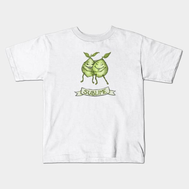 Sublime Limes Kids T-Shirt by cheriedirksen